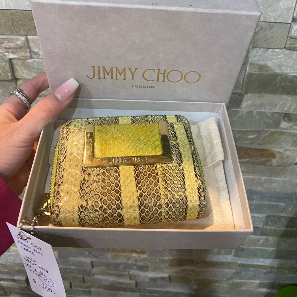 Jimmy Choo Python Print Wallet - image 1